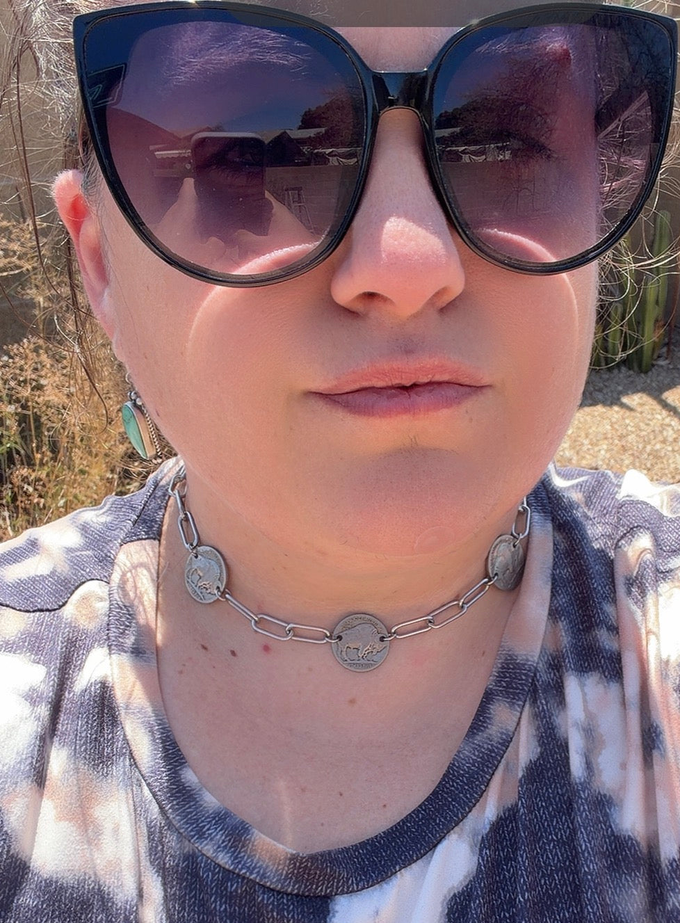 Desert Steel Buffalo Stampede Choker
