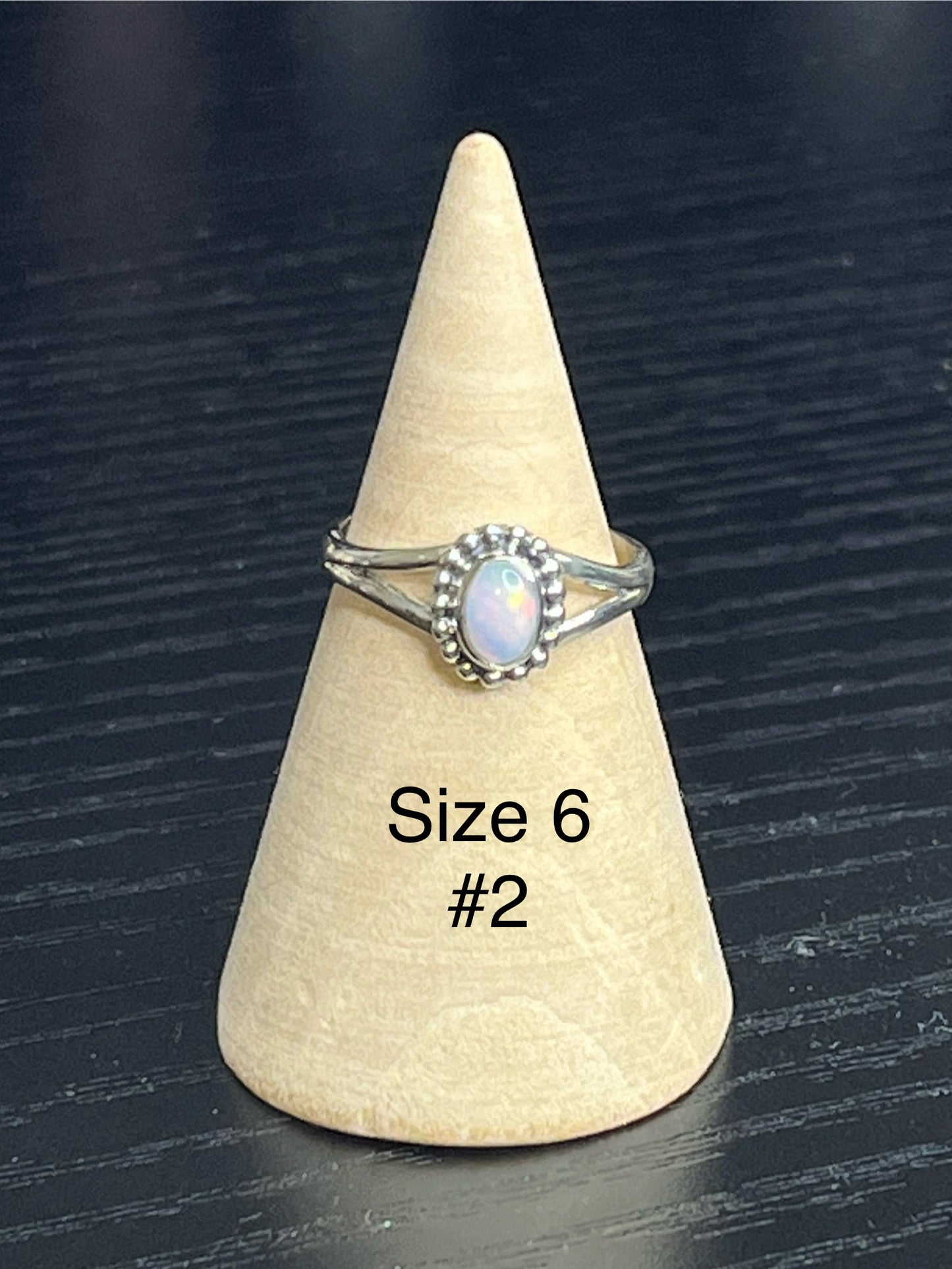 Ethiopian Opal Sterling Silver Rings