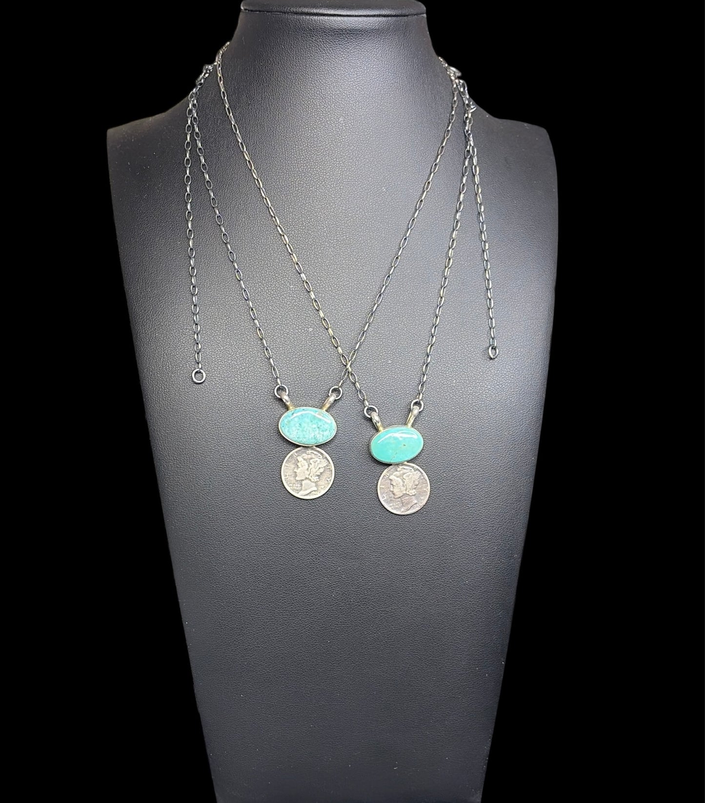 Navajo - Keith Henry Mercury Dime Necklaces