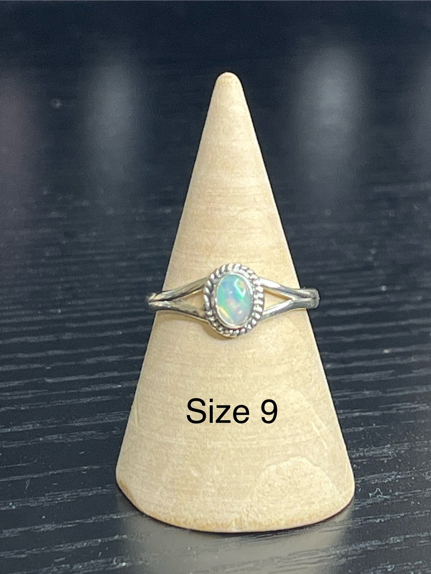 Ethiopian Opal Sterling Silver Rings