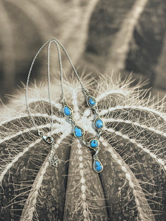 Golden Hills 6-stone Lariat Necklace