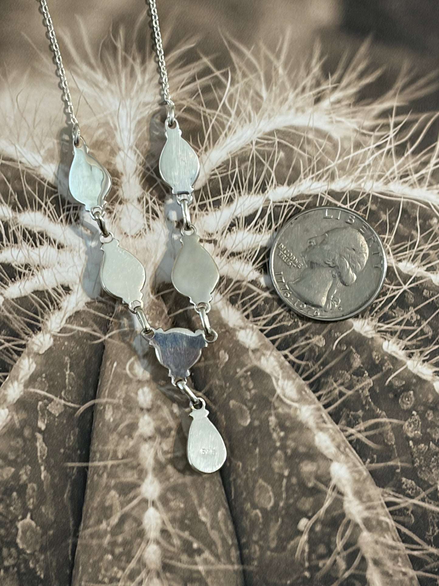 Golden Hills 6-stone Lariat Necklace