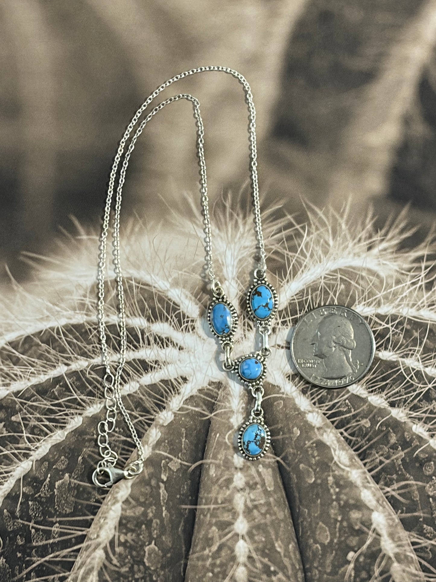 Golden Hills Turquoise 4-Stone Necklace
