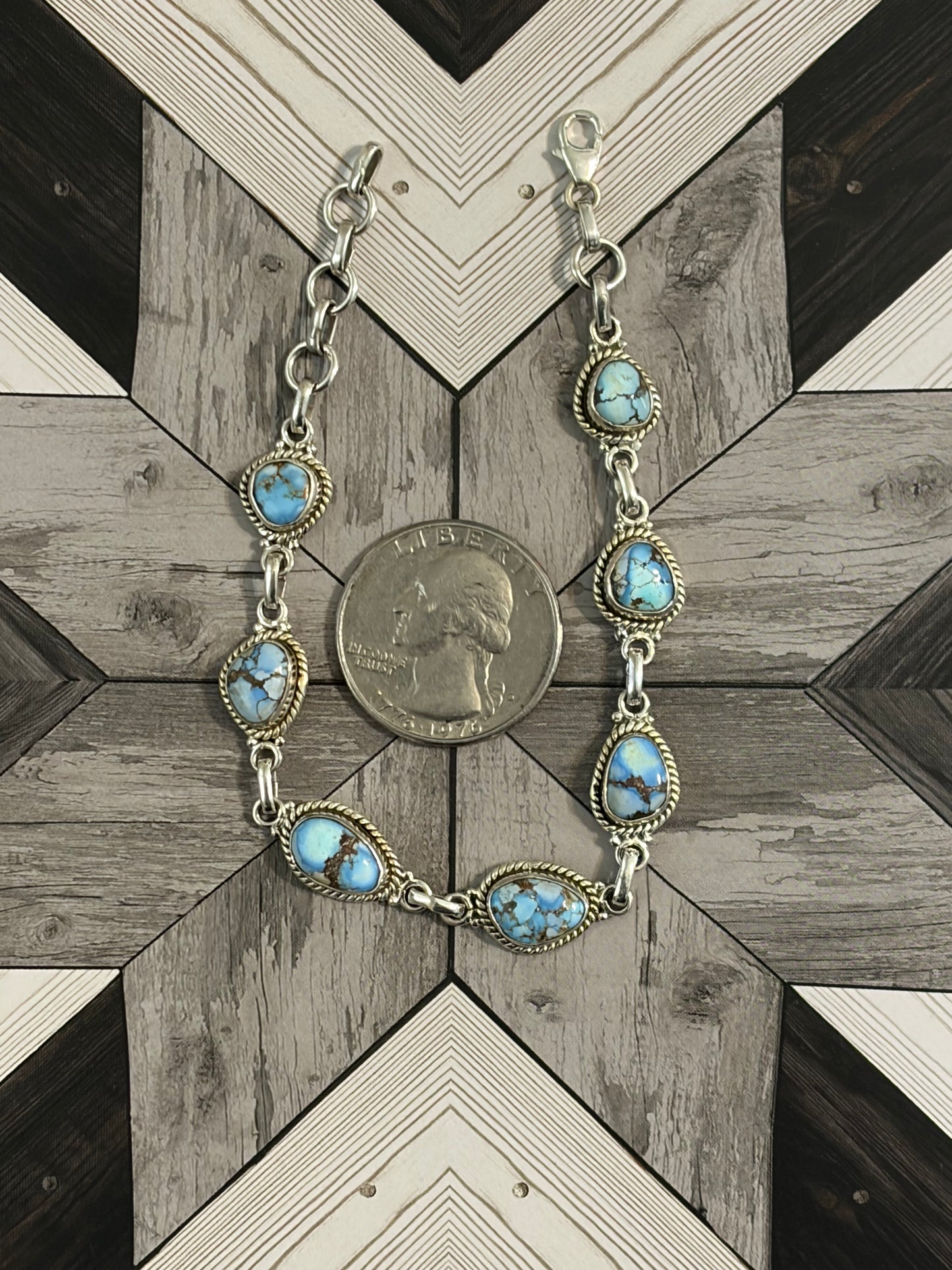 Golden Hills Turquoise Tennis Bracelet