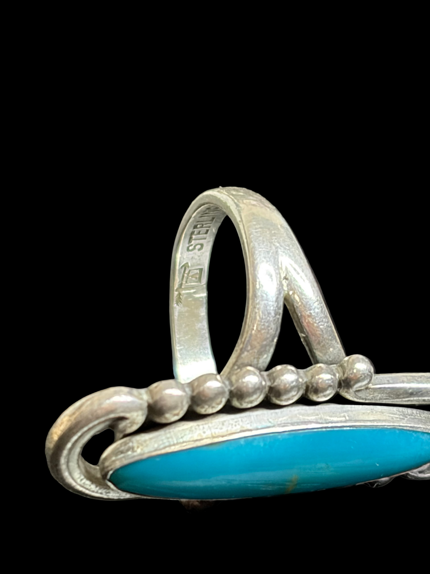 Vintage Bell Trading Post Ring - size 7