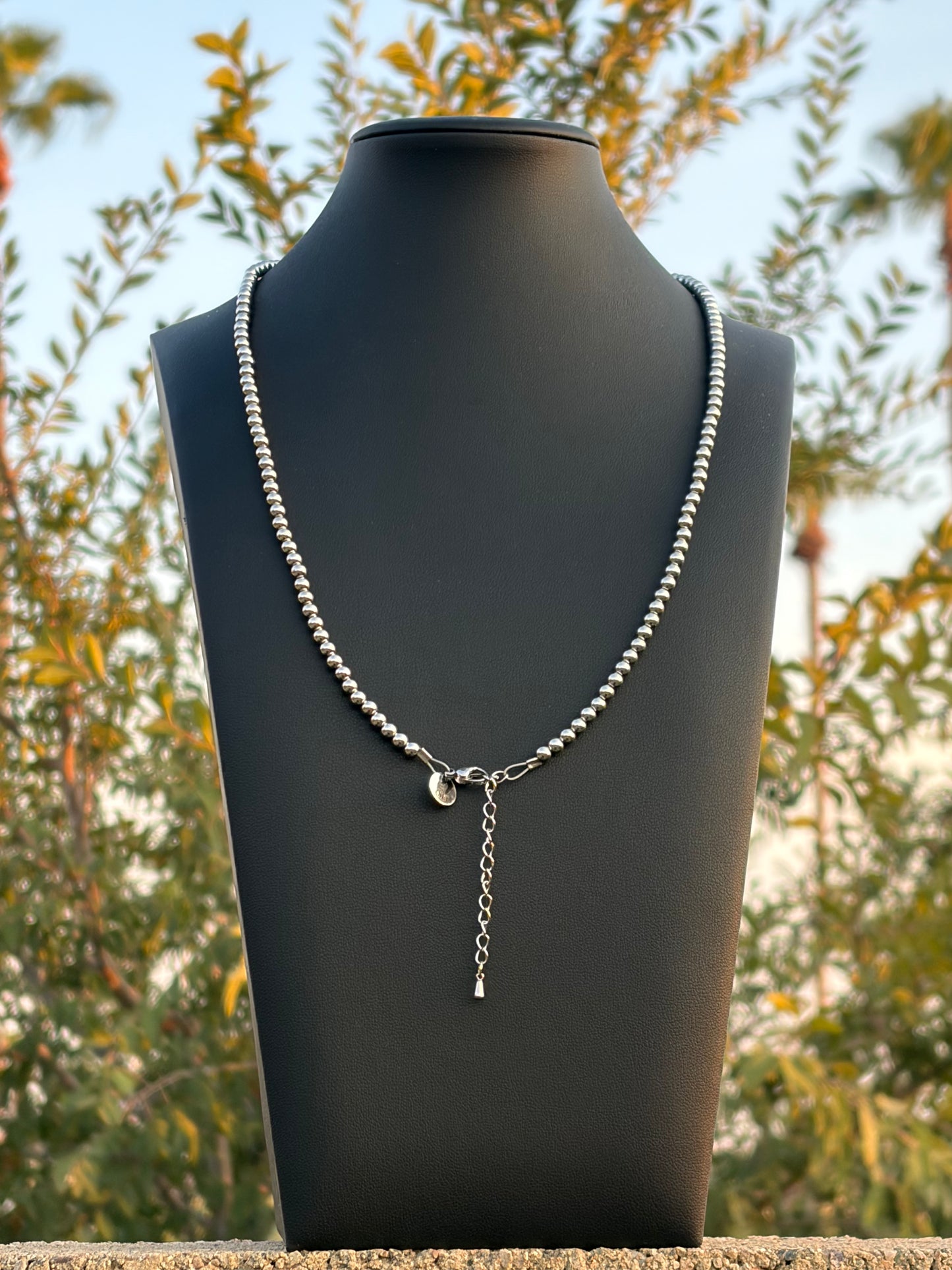 Desert Steel Bolo Style Tassel Necklace
