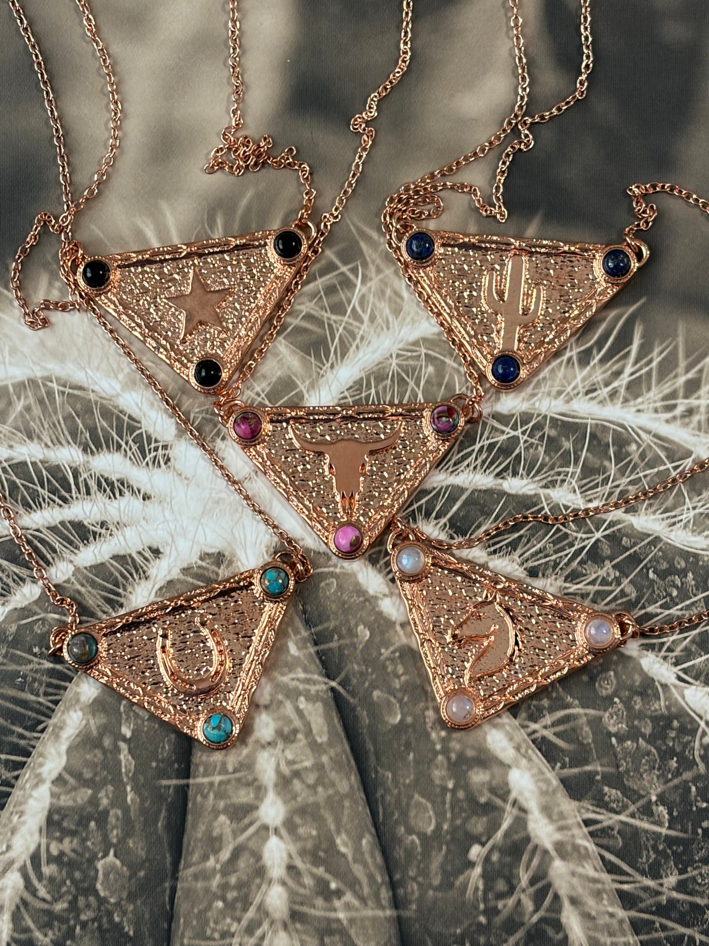 COPPER - Western Designer Tag Necklaces