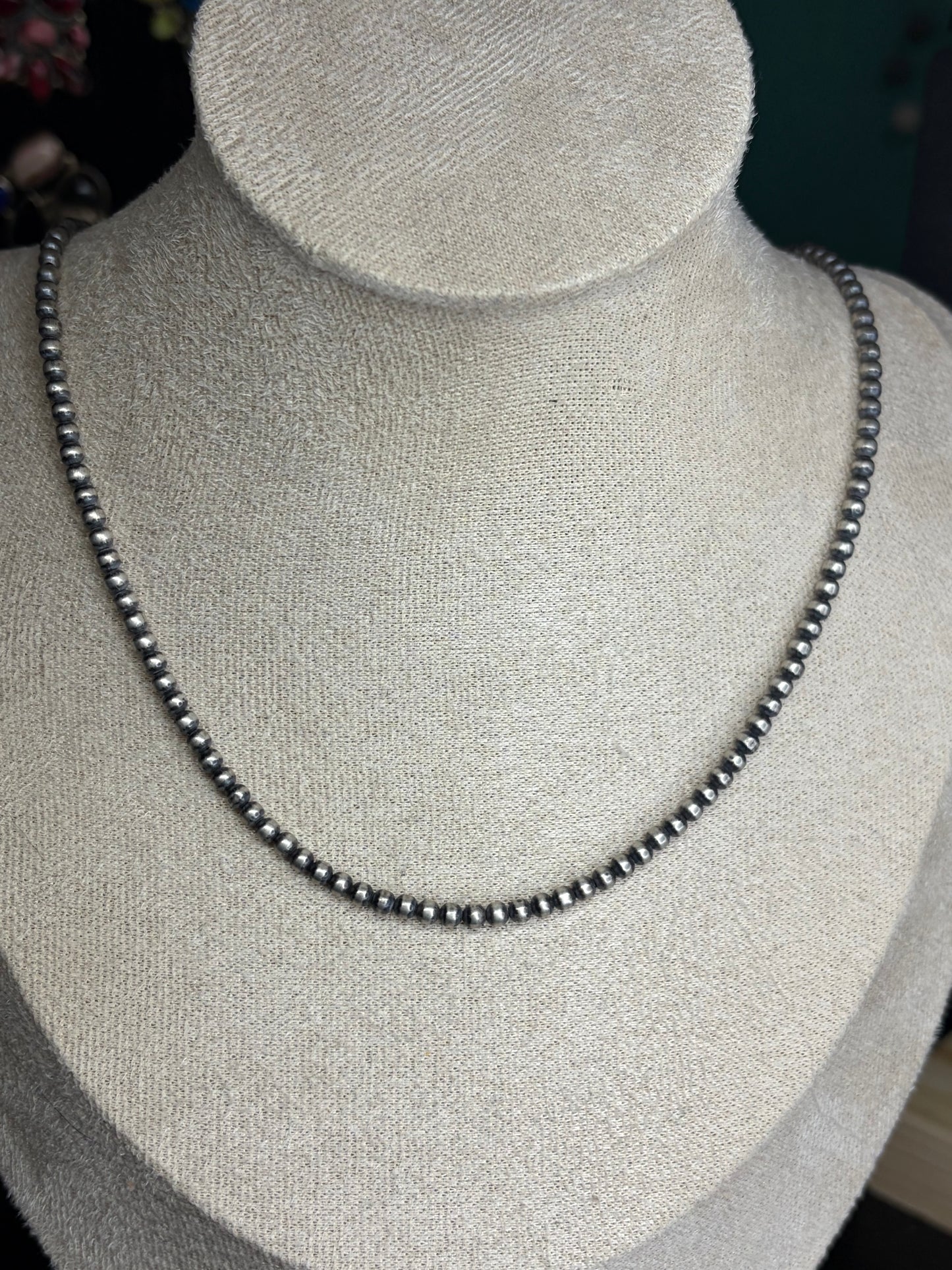 Machine Made 3mm Pearls - 20”