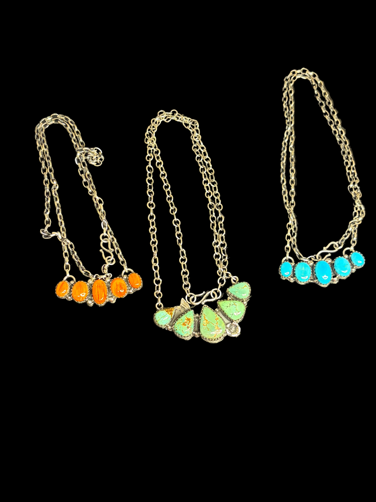 Handcrafted Multi-Stone Bar Necklaces