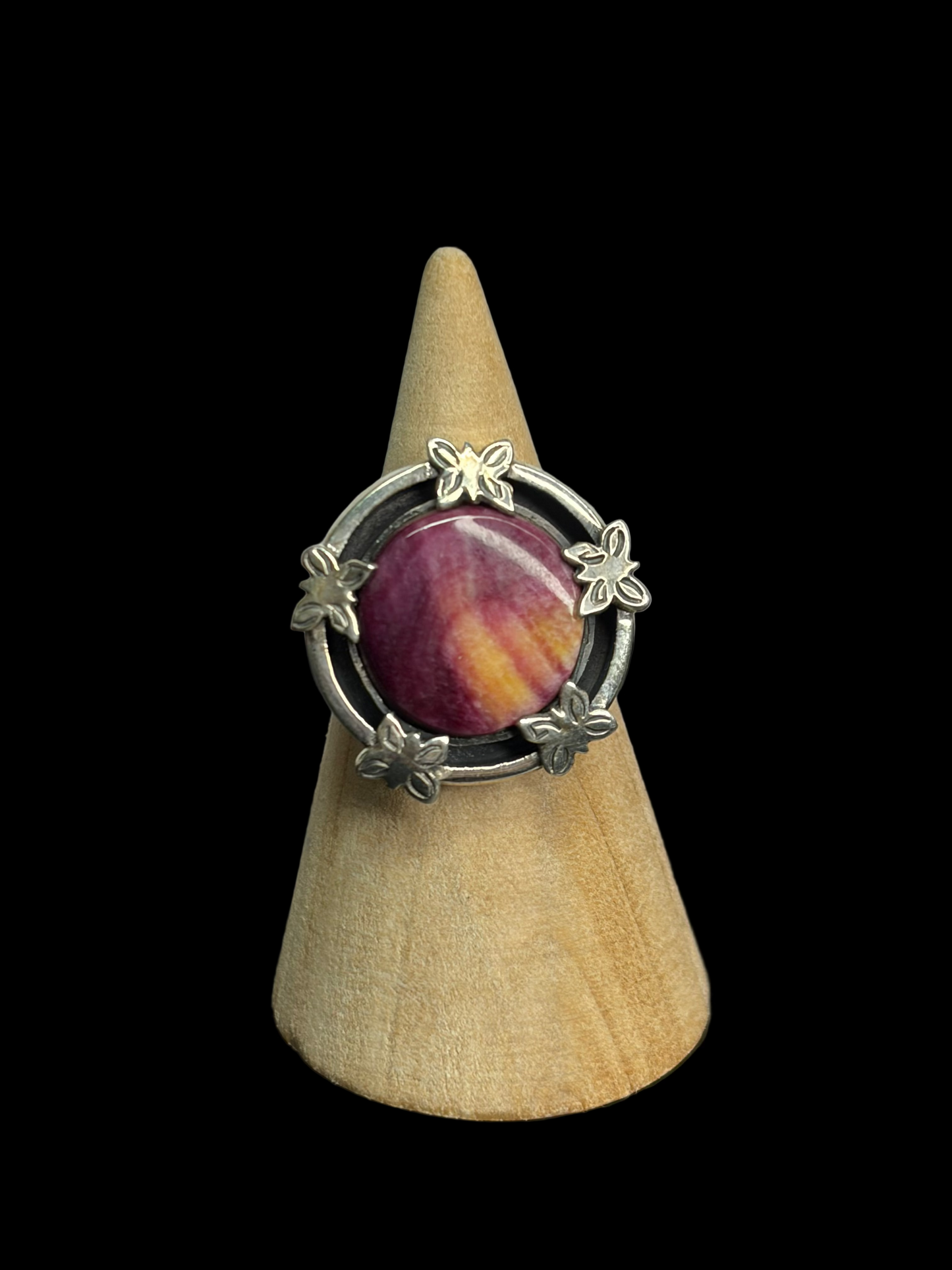 Handcrafted Butterfly Border Rings