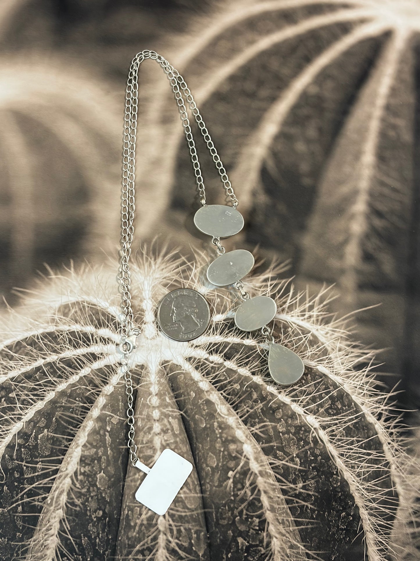 Kingman Turquoise Drop Necklace