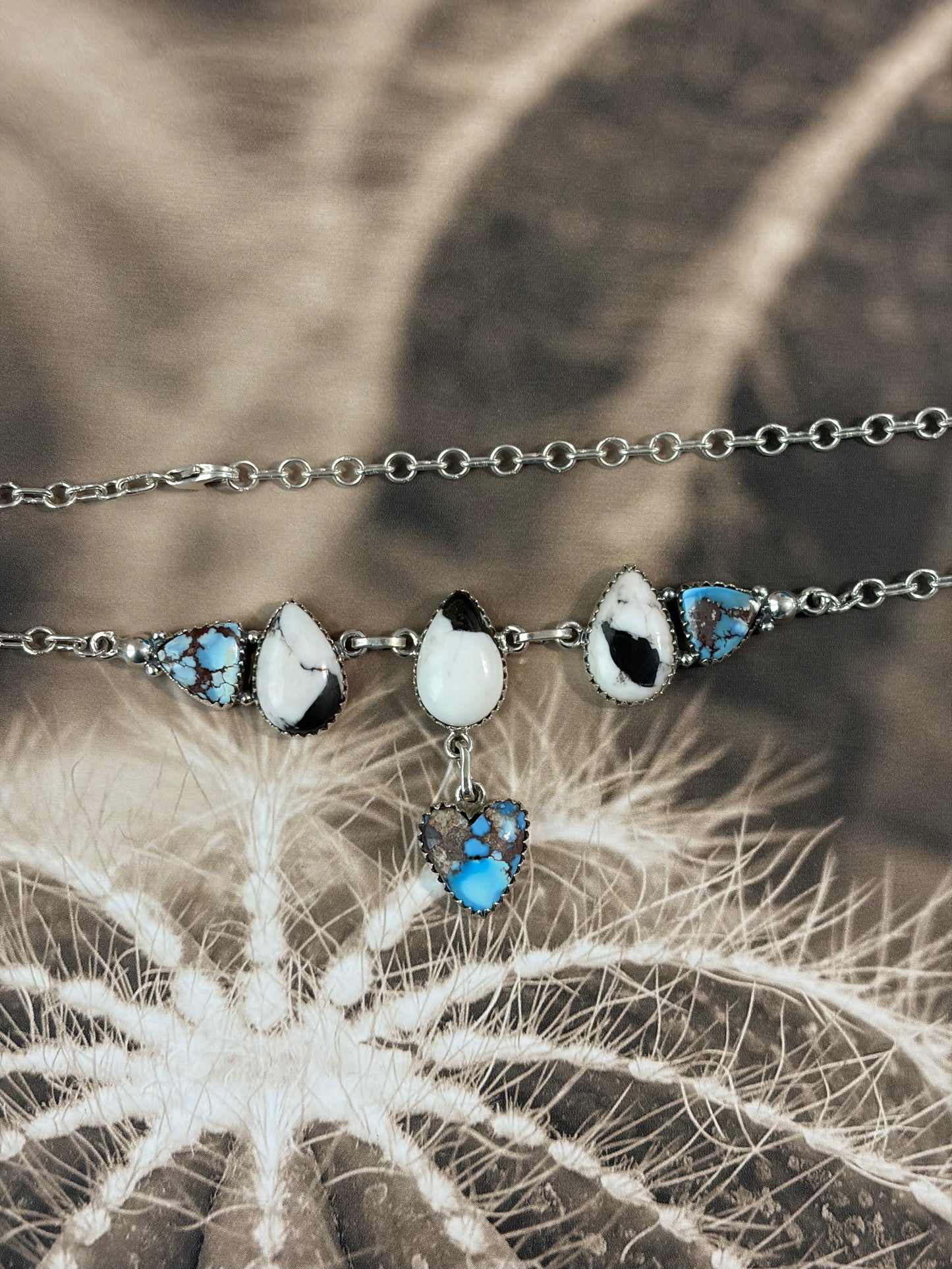 Golden Hills & White Buffalo Choker Necklace
