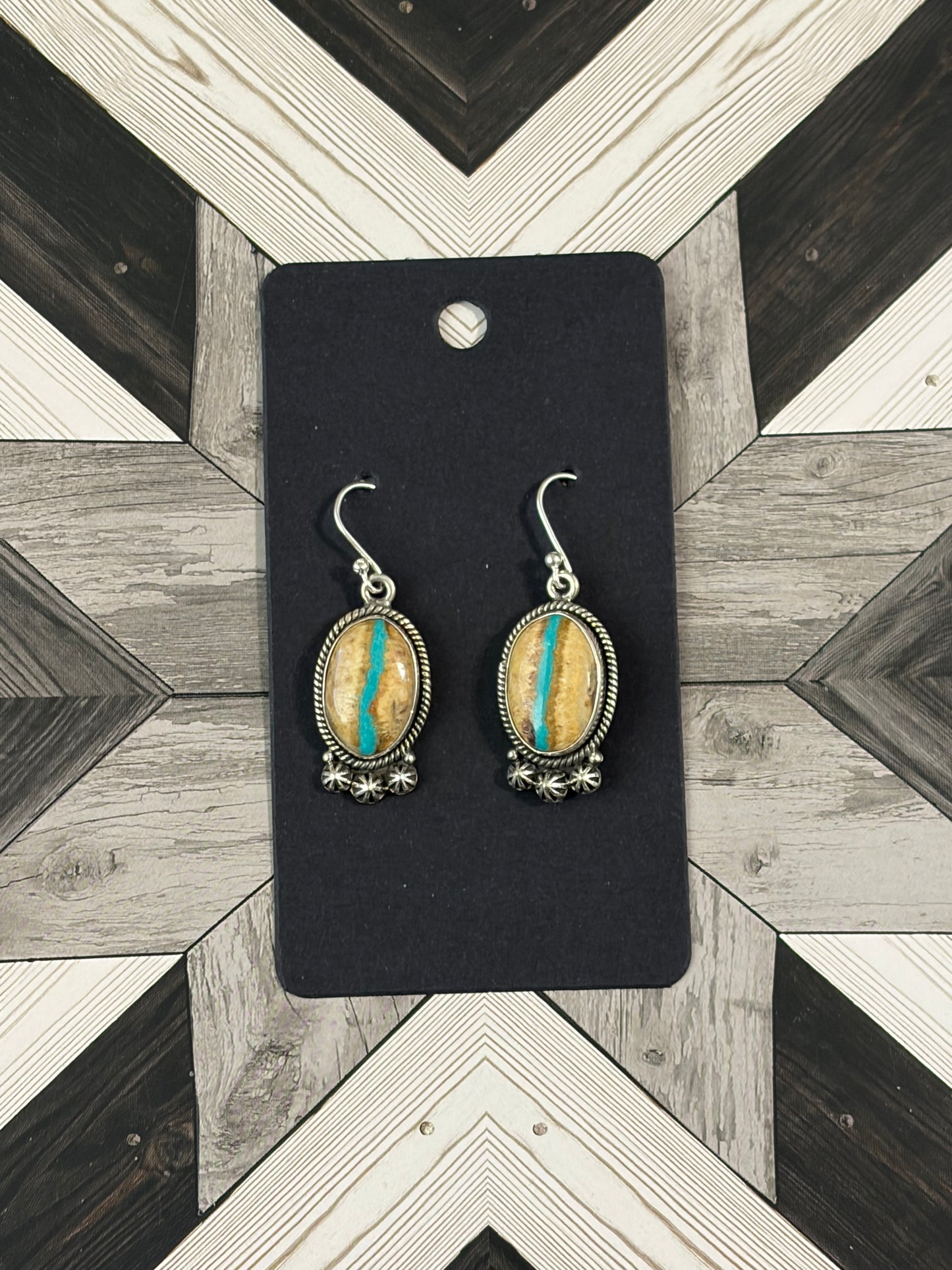 Royston Ribbon TurquoiseDangle Earrings
