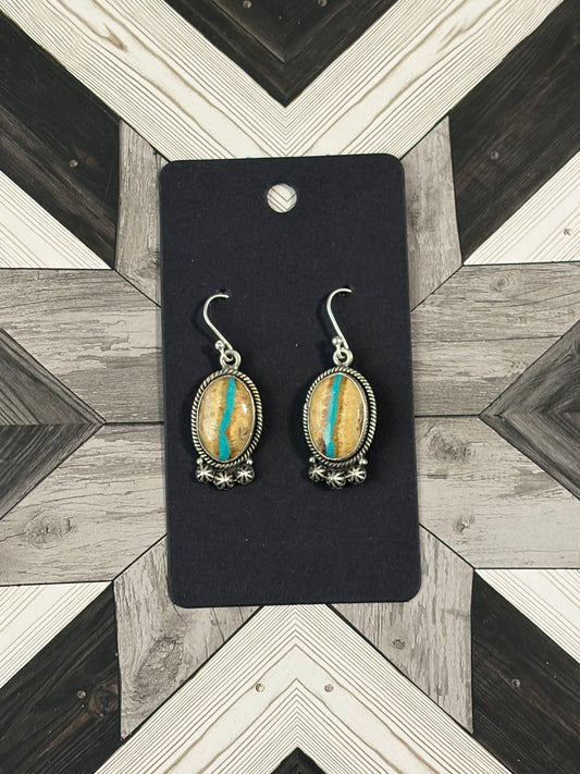 Royston Ribbon TurquoiseDangle Earrings