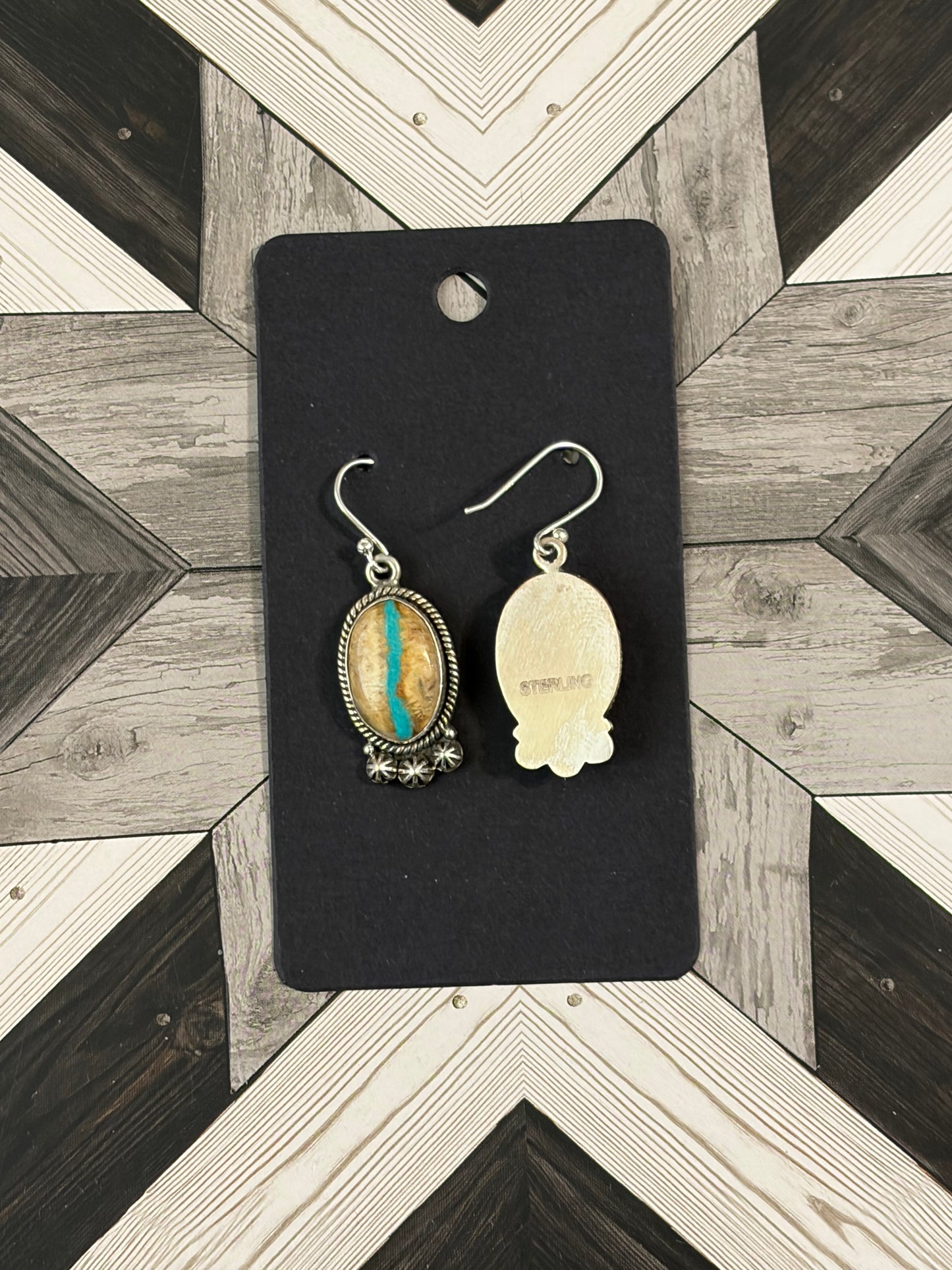 Royston Ribbon TurquoiseDangle Earrings
