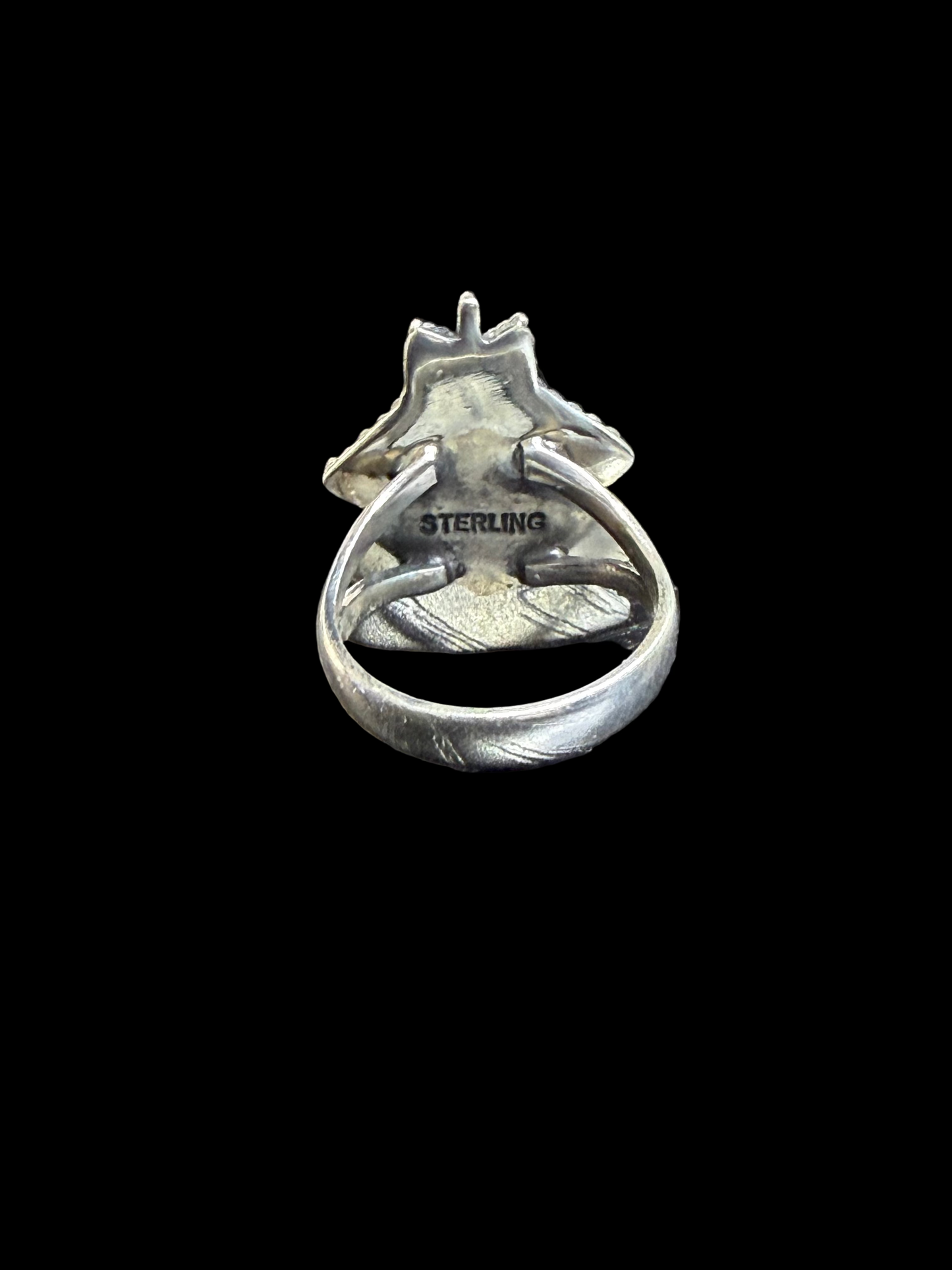 Handcrafted Kingman Turquoise Christmas Tree Ring - size 6