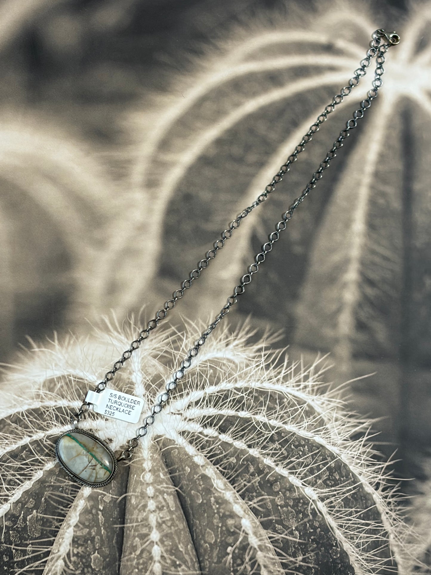 Navajo - Scott Skeets - Boulder Turquoise Necklace