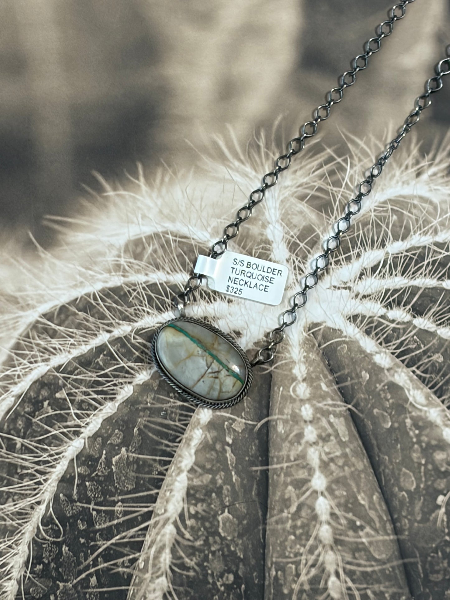Navajo - Scott Skeets - Boulder Turquoise Necklace