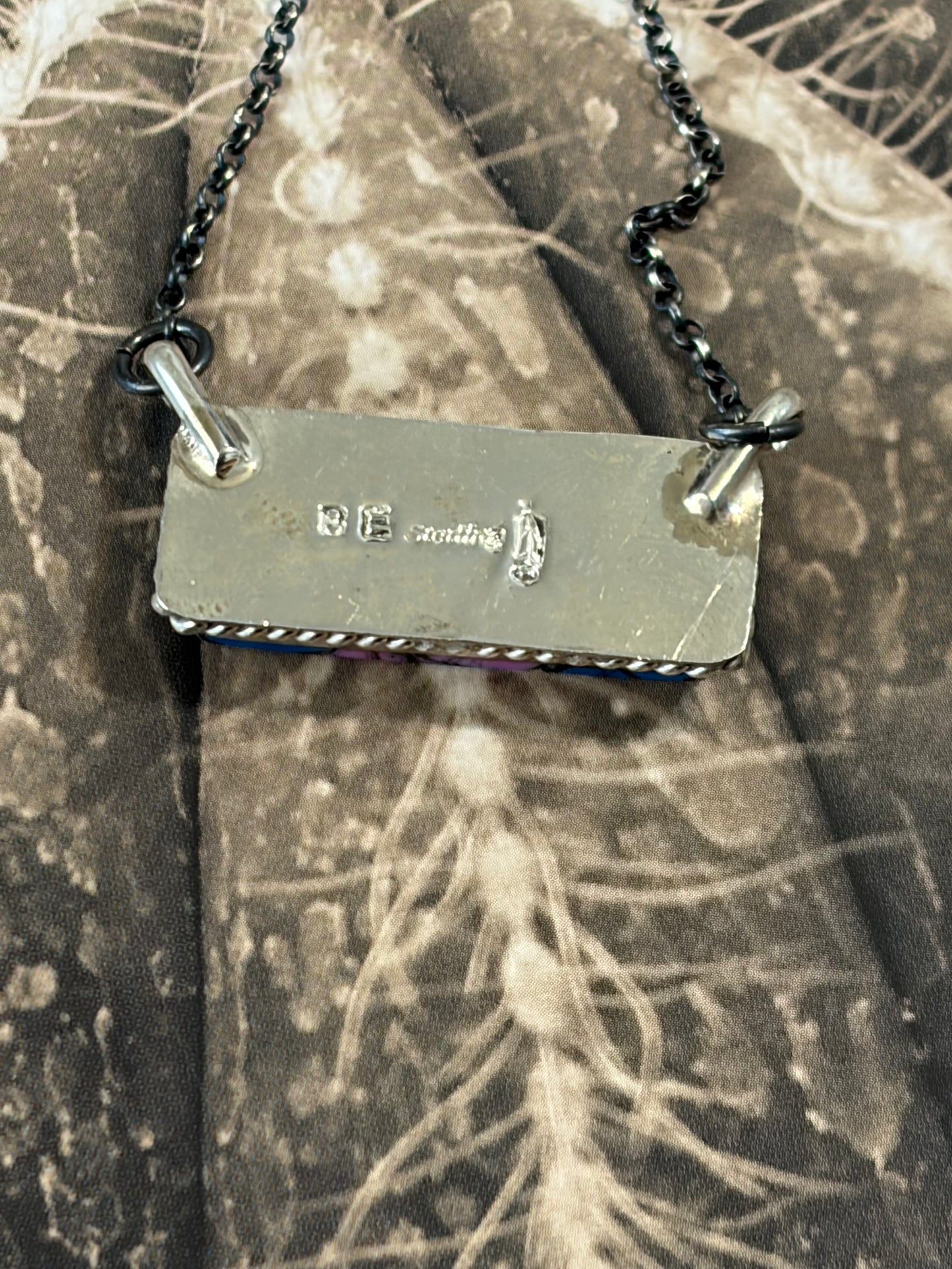 Navajo - Brandon Etcitty - Monarch Dahlia Bar Necklace