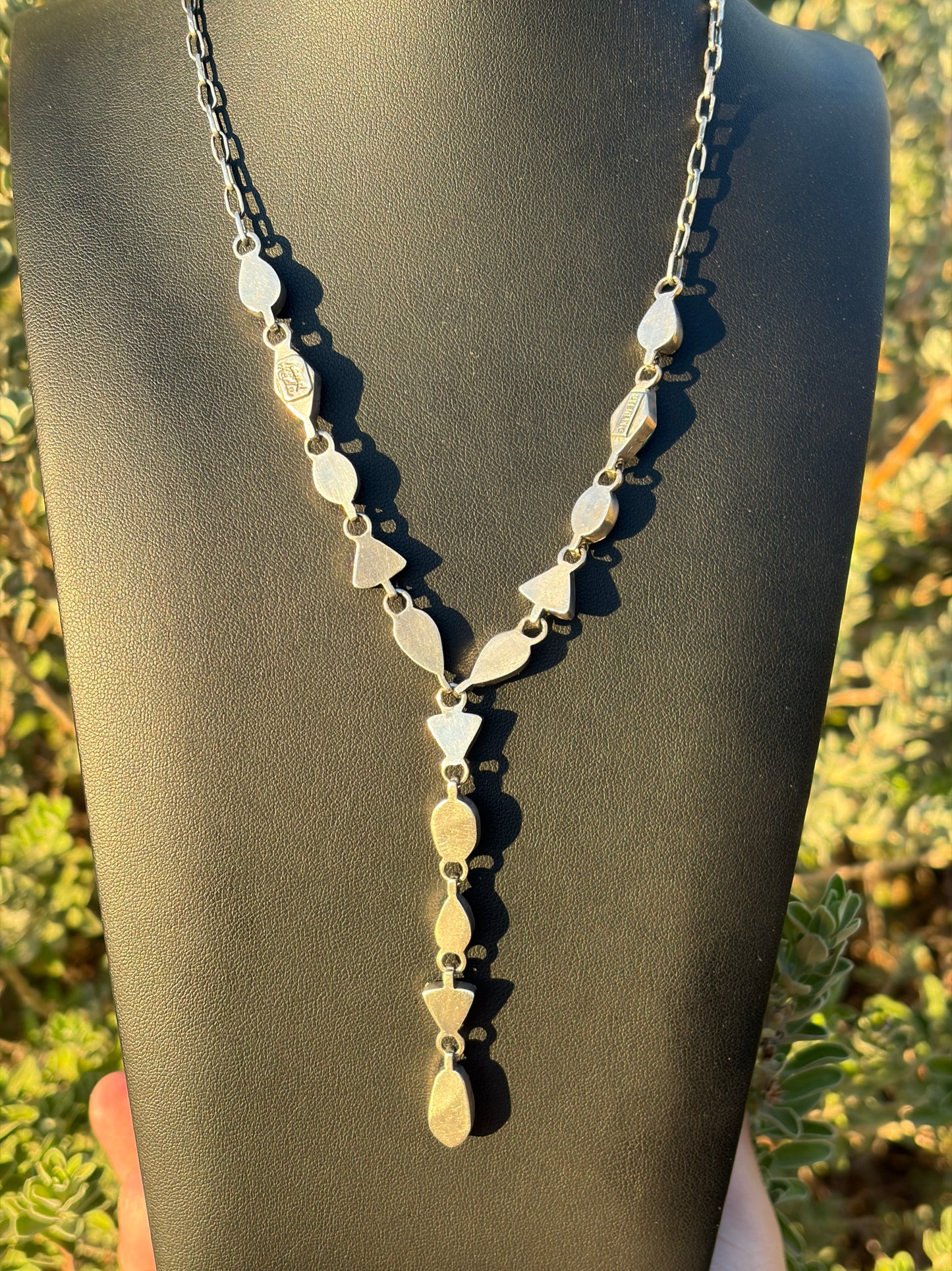 Handcrafted Kingman Turquoise Lariat Necklace