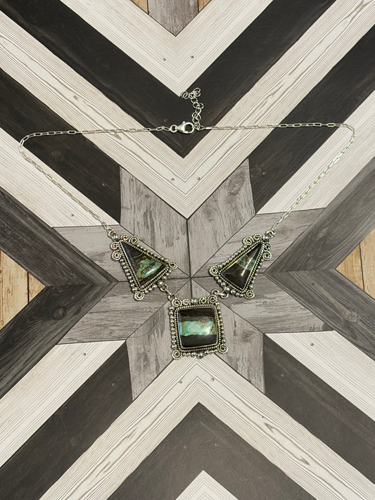 Blackjack Turquoise Statement Necklace