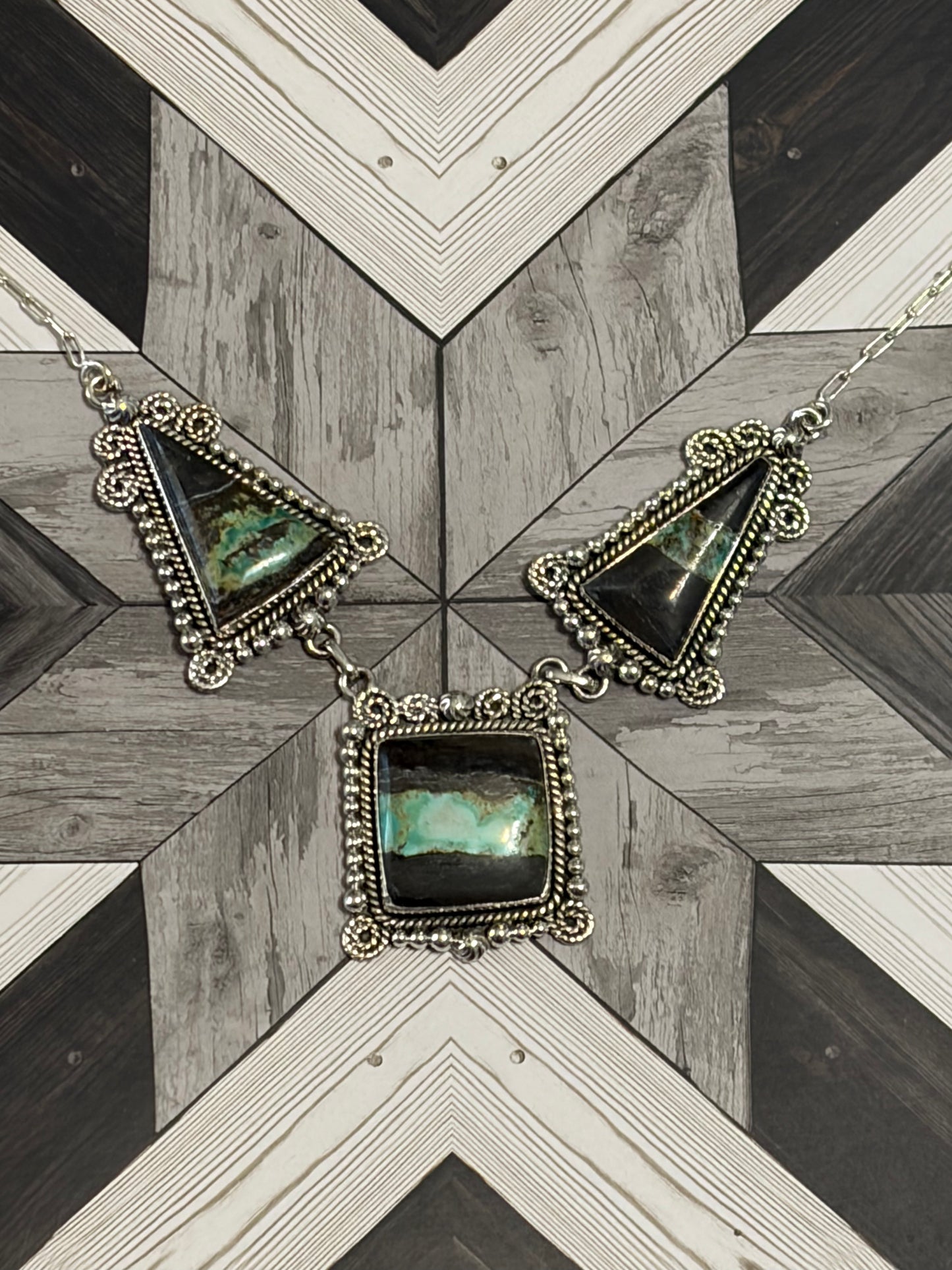 Blackjack Turquoise Statement Necklace