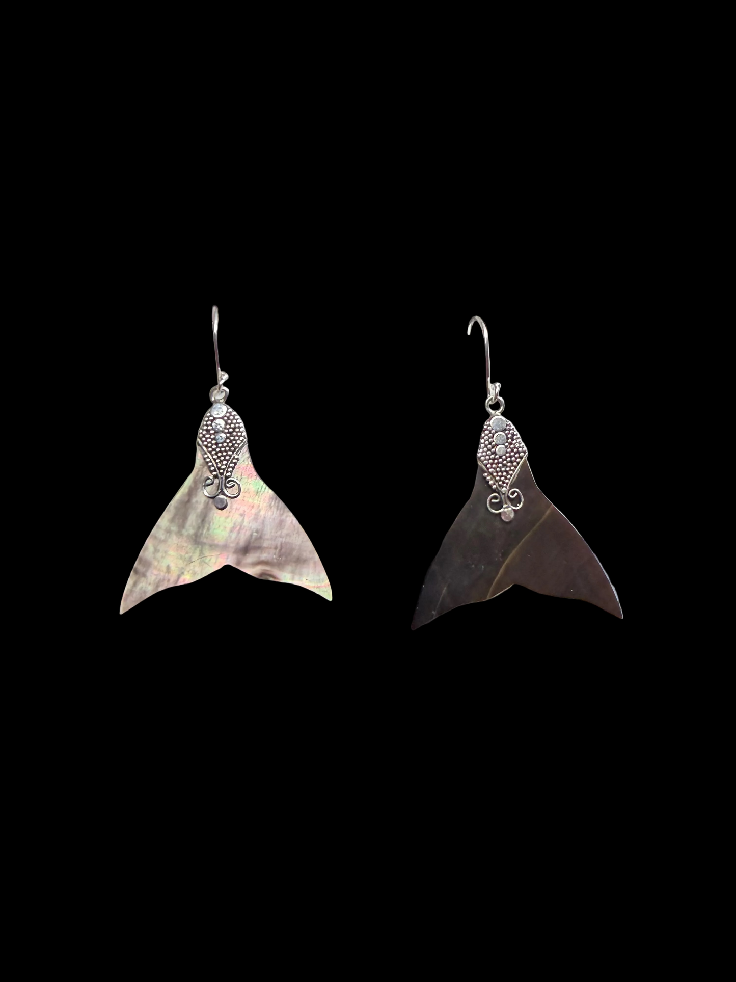 Abalone Mermaid Tail Earrings