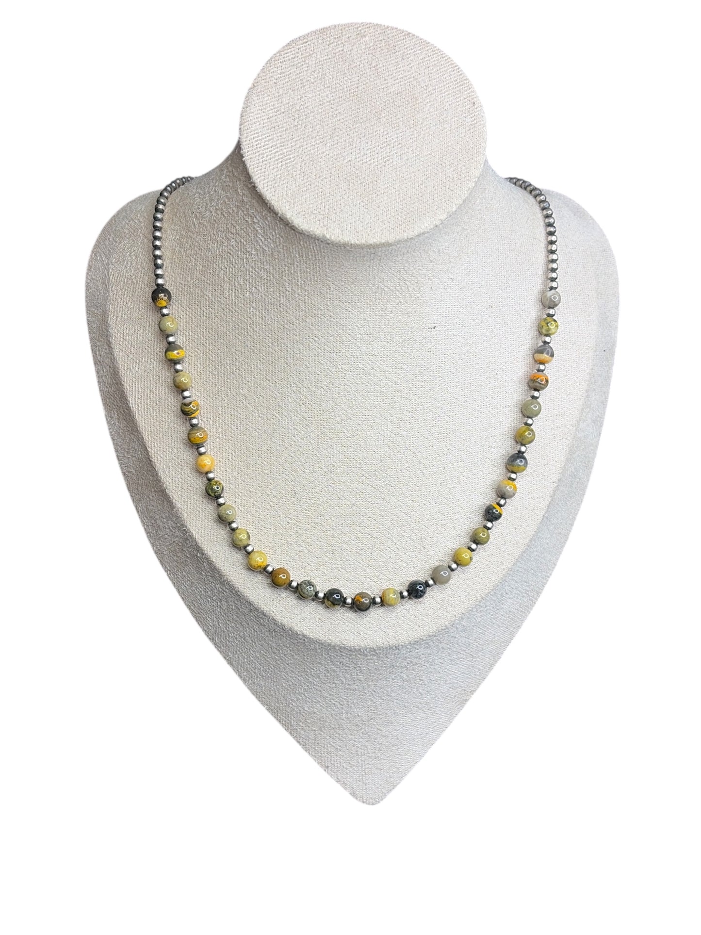 Bumblebee Jasper & Desert Bead Necklaces