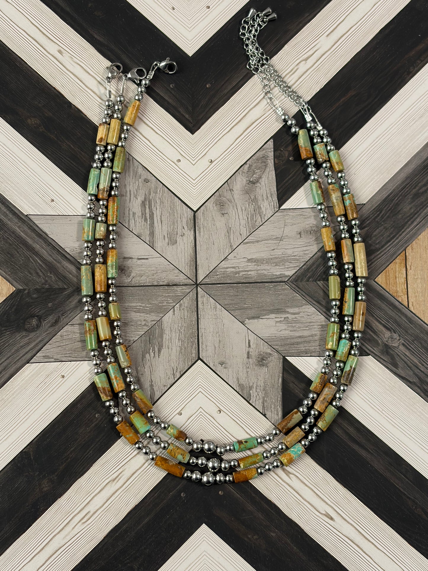 Desert Steel & Royston Choker Necklace