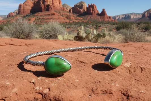 Green Mojave Turquoise Cuff