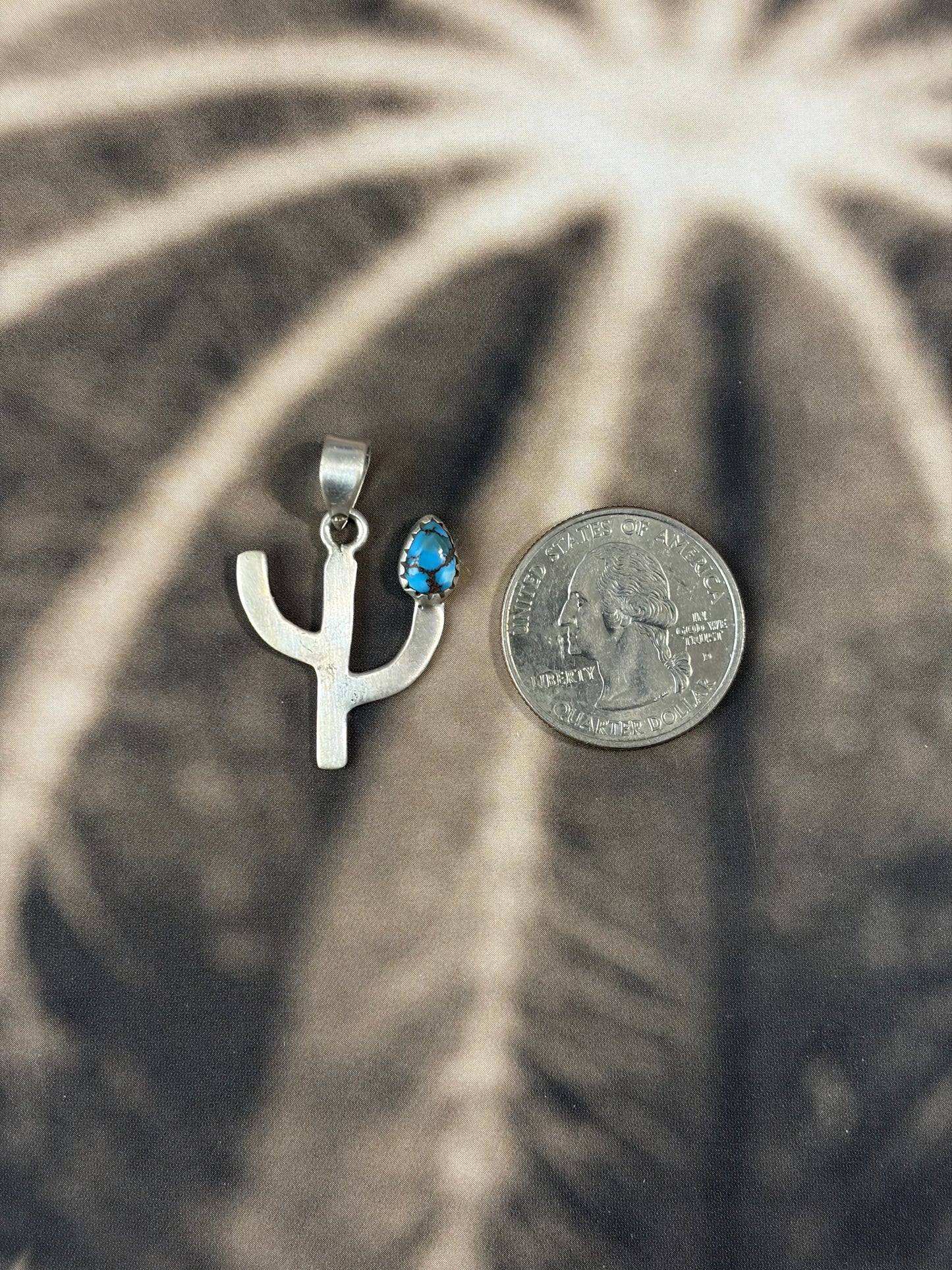 Golden Hills Cactus Pendant
