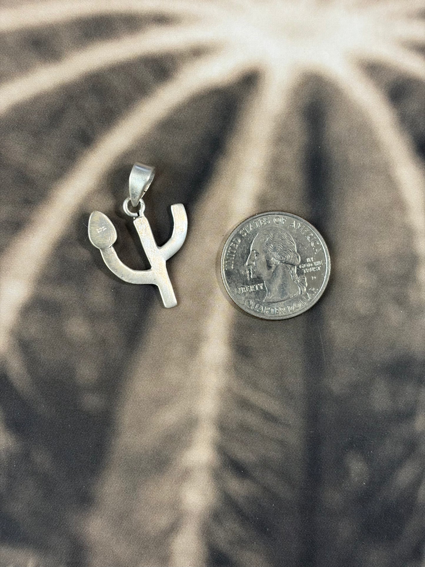 Golden Hills Cactus Pendant