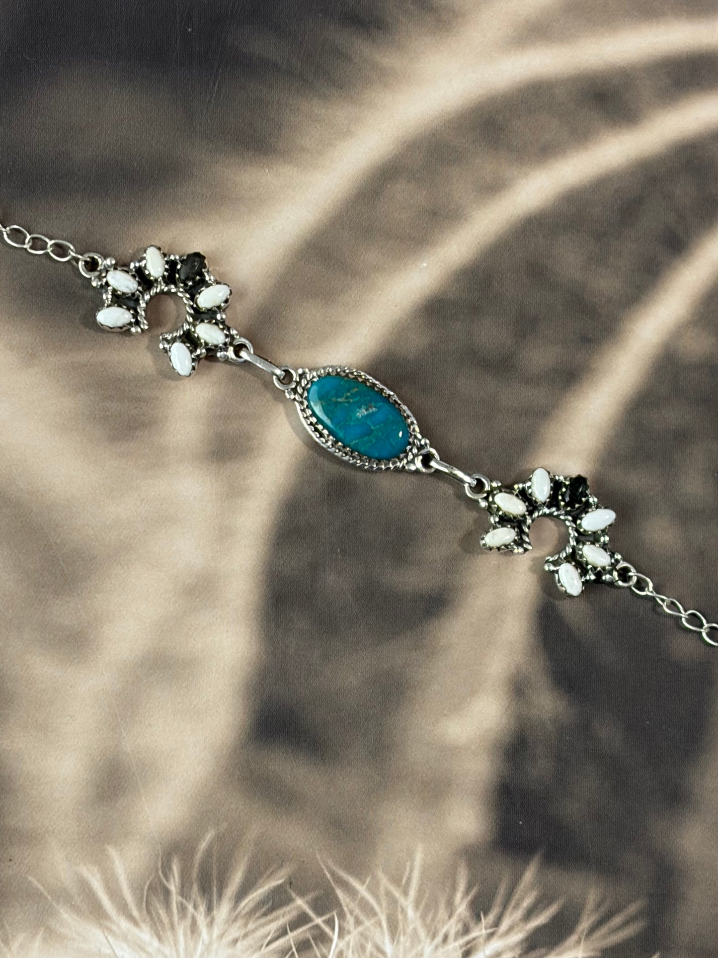 Turquoise & White Buffalo Bracelet