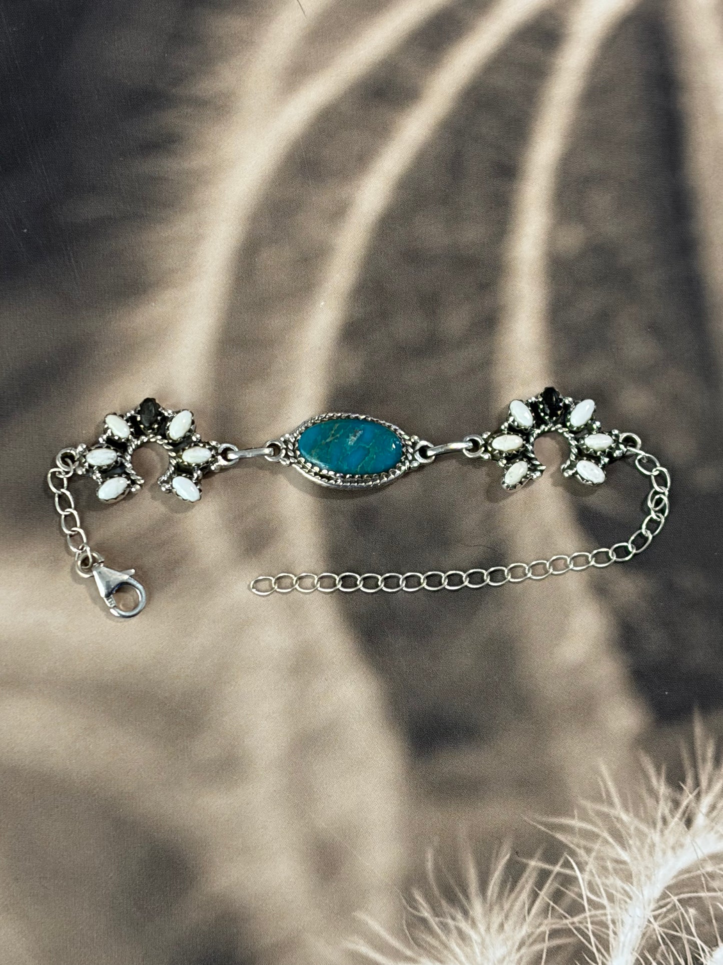 Turquoise & White Buffalo Bracelet