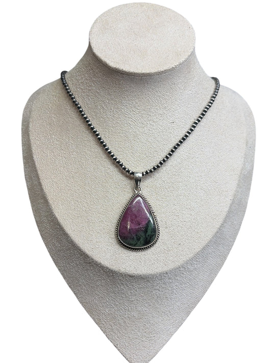 Ruby-Zoisite Pendant