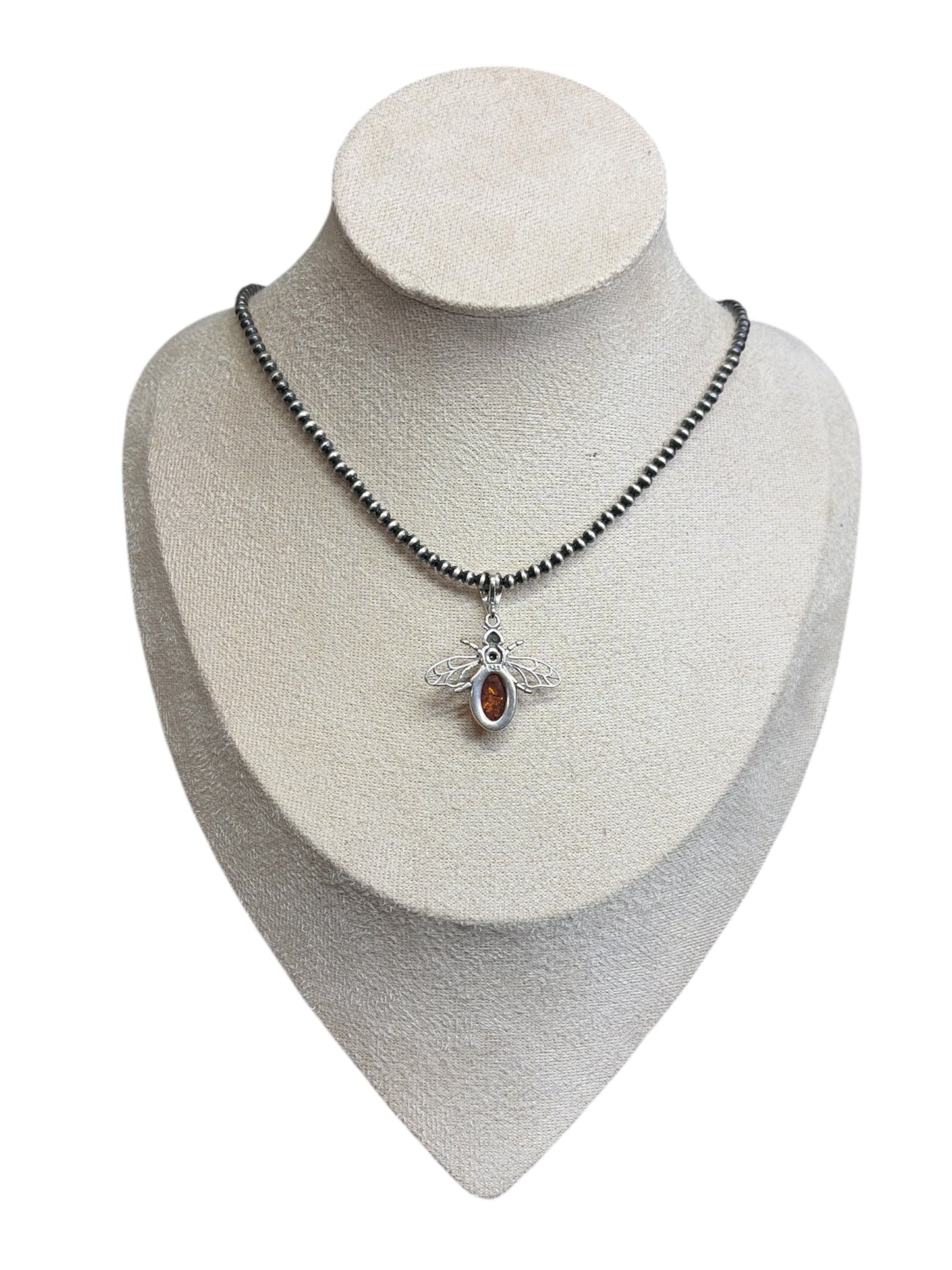 Genuine Amber Bee Pendant