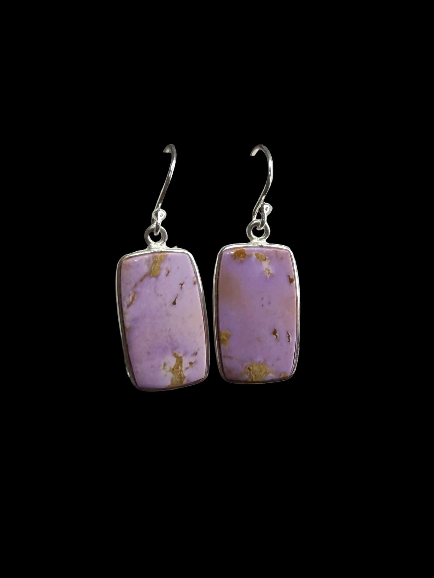 Phosphosiderite Dangle Earrings