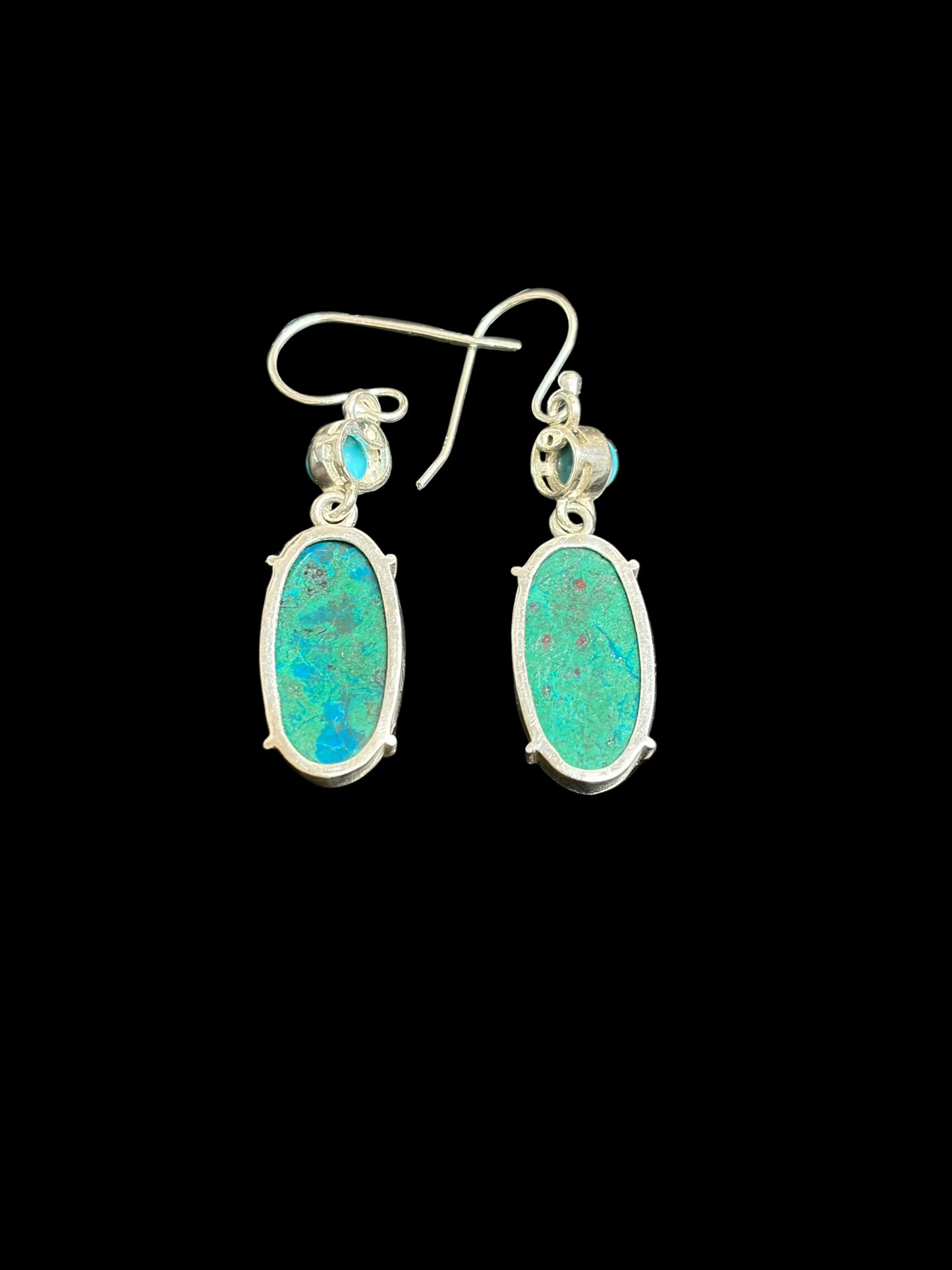 Chrysocolla & Turquoise Dangle Earrings