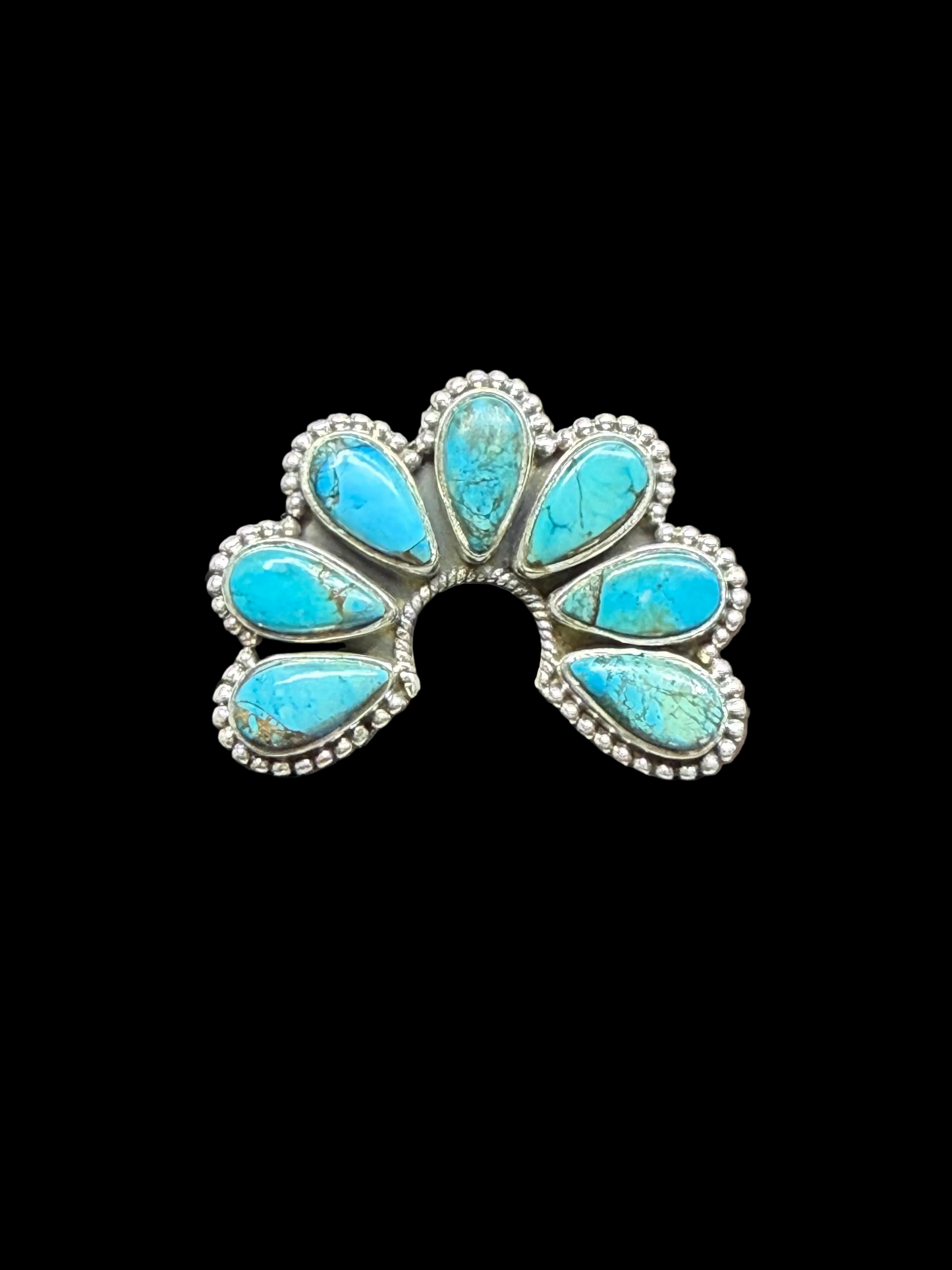 Mohave Turquoise Naja Ring - size 10.5