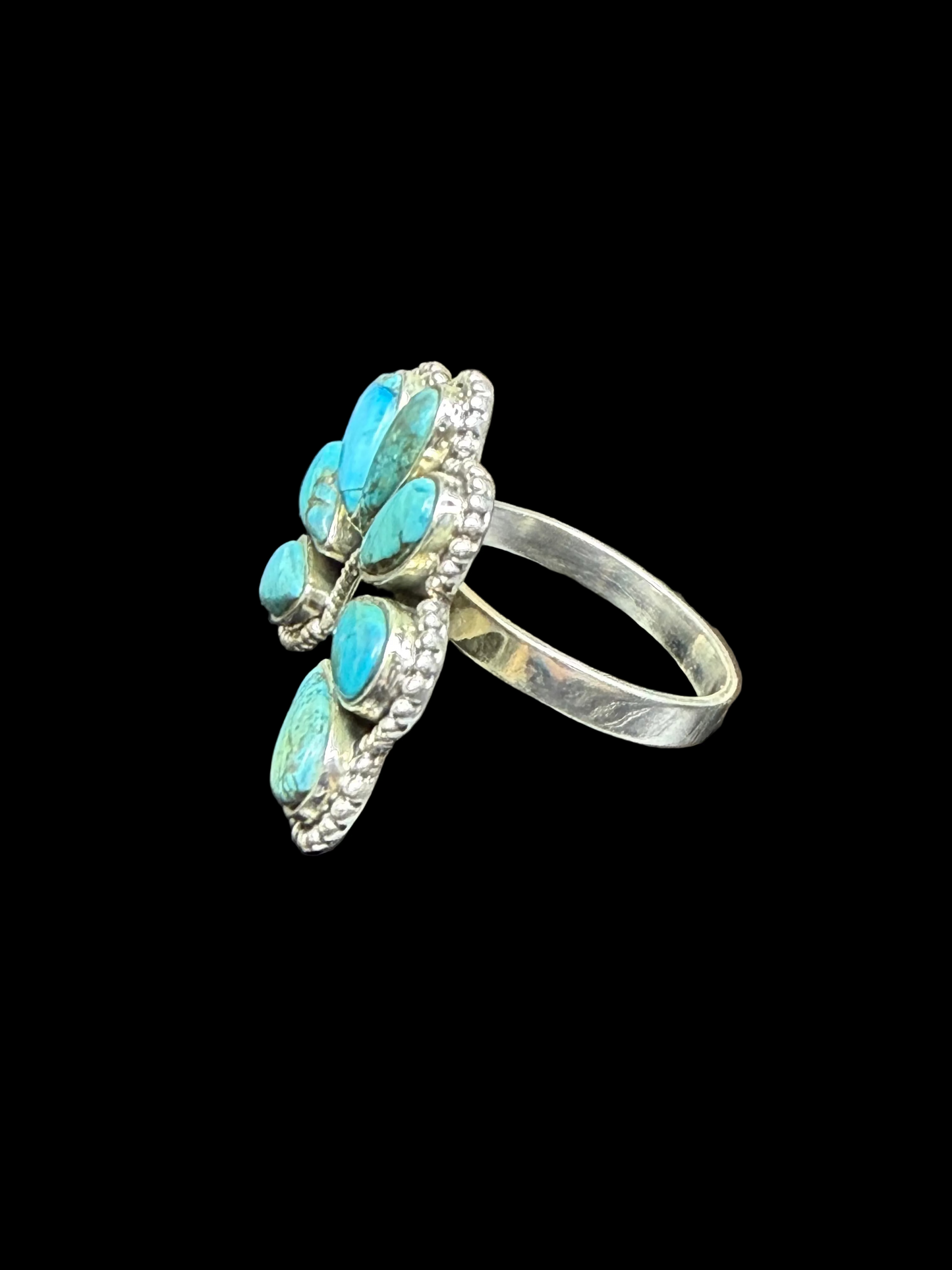 Mohave Turquoise Naja Ring - size 10.5