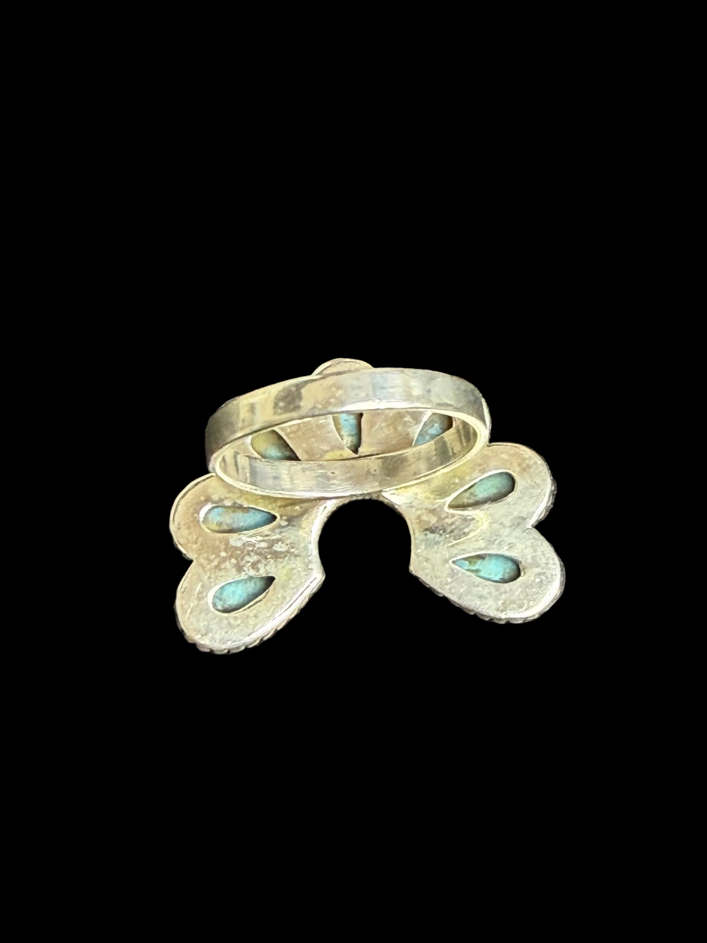 Mohave Turquoise Naja Ring - size 10.5