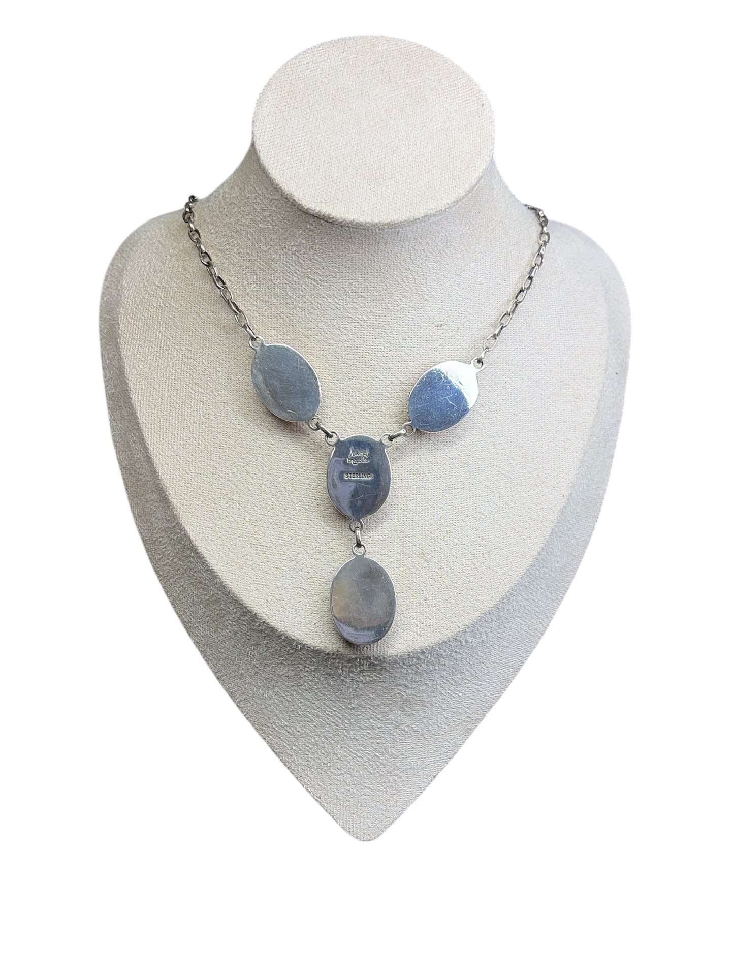 Handcrafted Purple Spiny Lariat Necklace