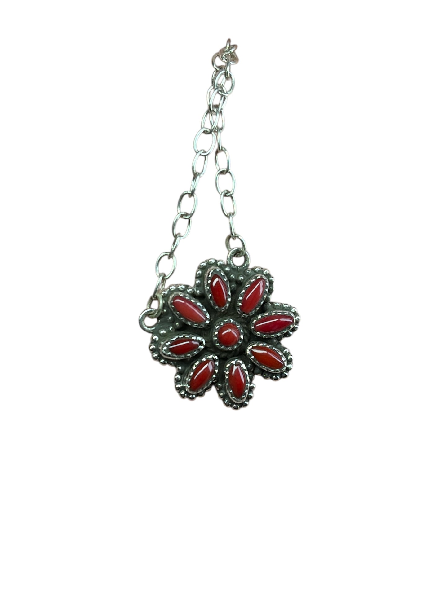 Italian Coral Cluster Necklace