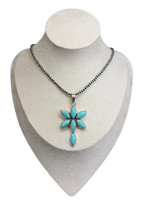 Natural Turquoise Dragonfly Pendant