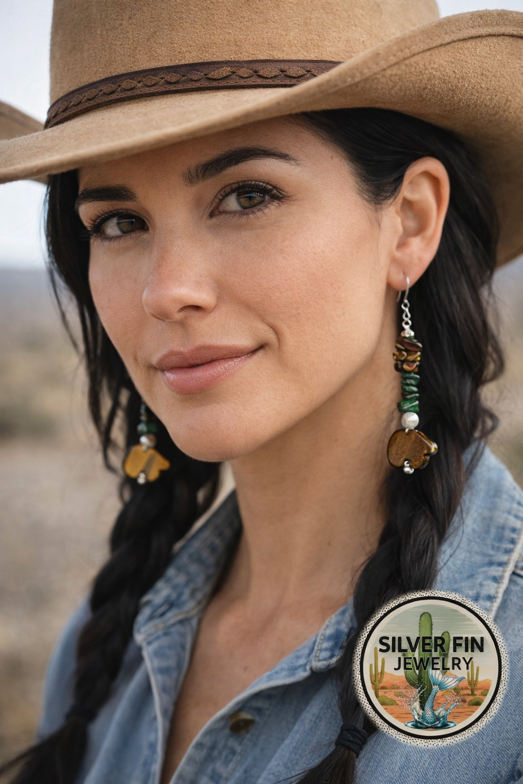 Hand-strung Multi-Stone Dangle Earrings