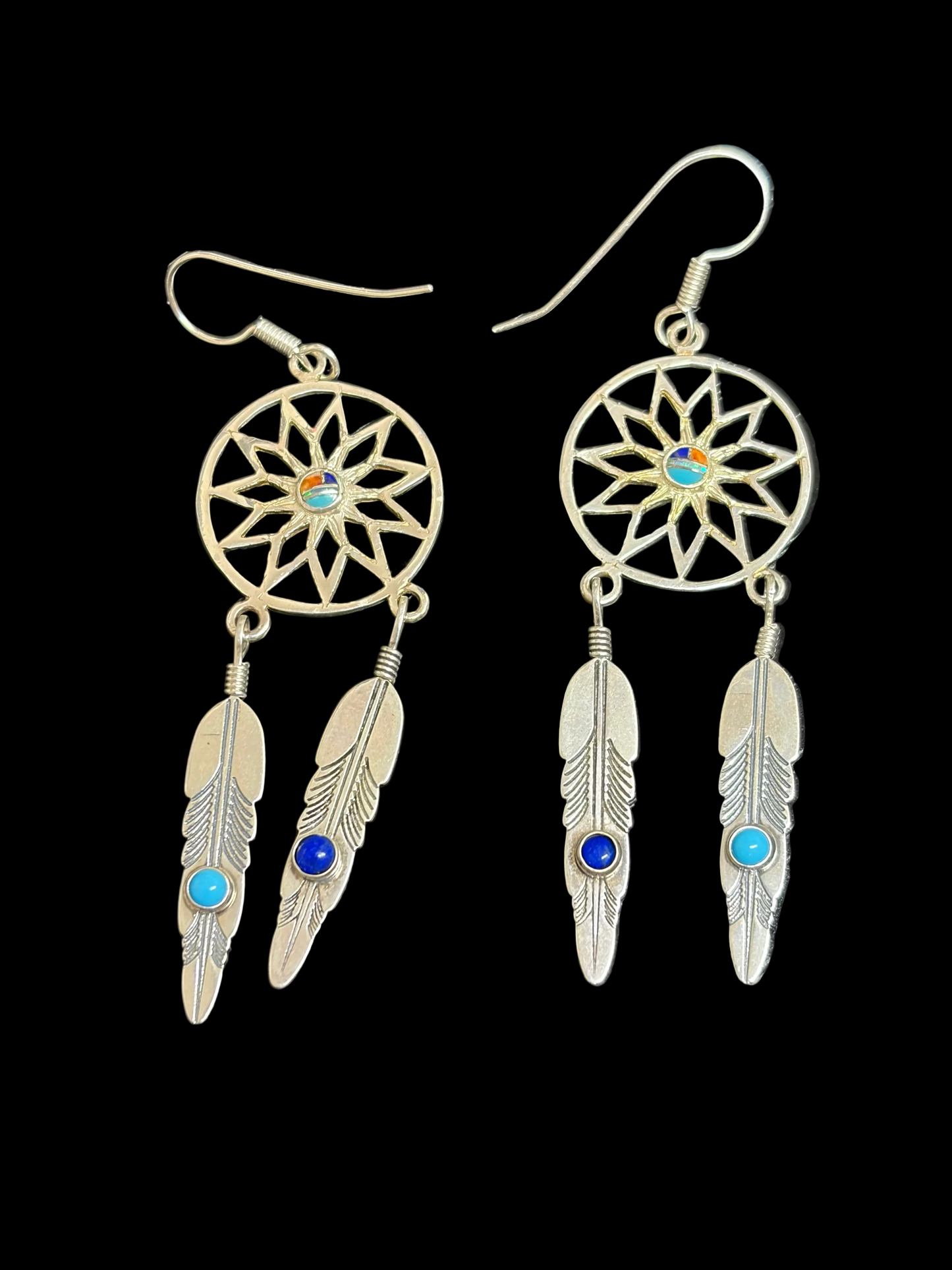 Dream Catcher Dangle Earrings (Artist Signed)