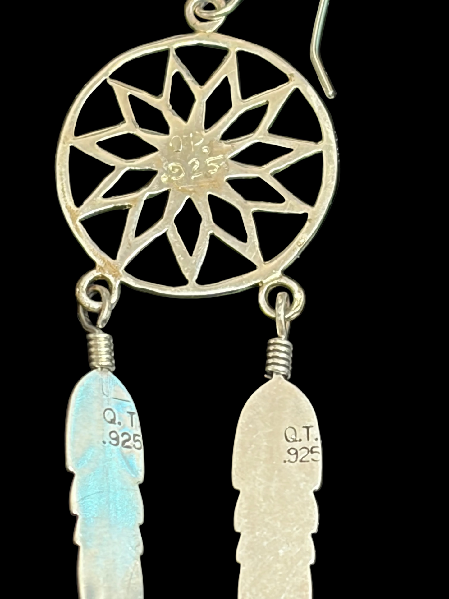 Dream Catcher Dangle Earrings (Artist Signed)