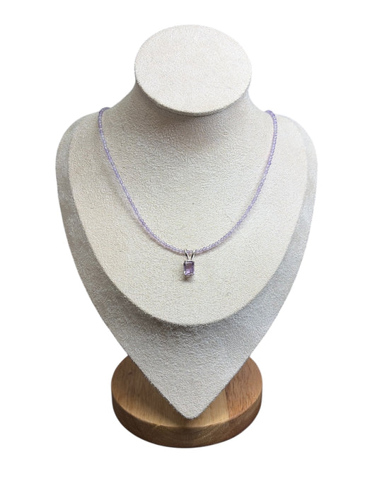 Genuine Amethyst Torque & Pendant