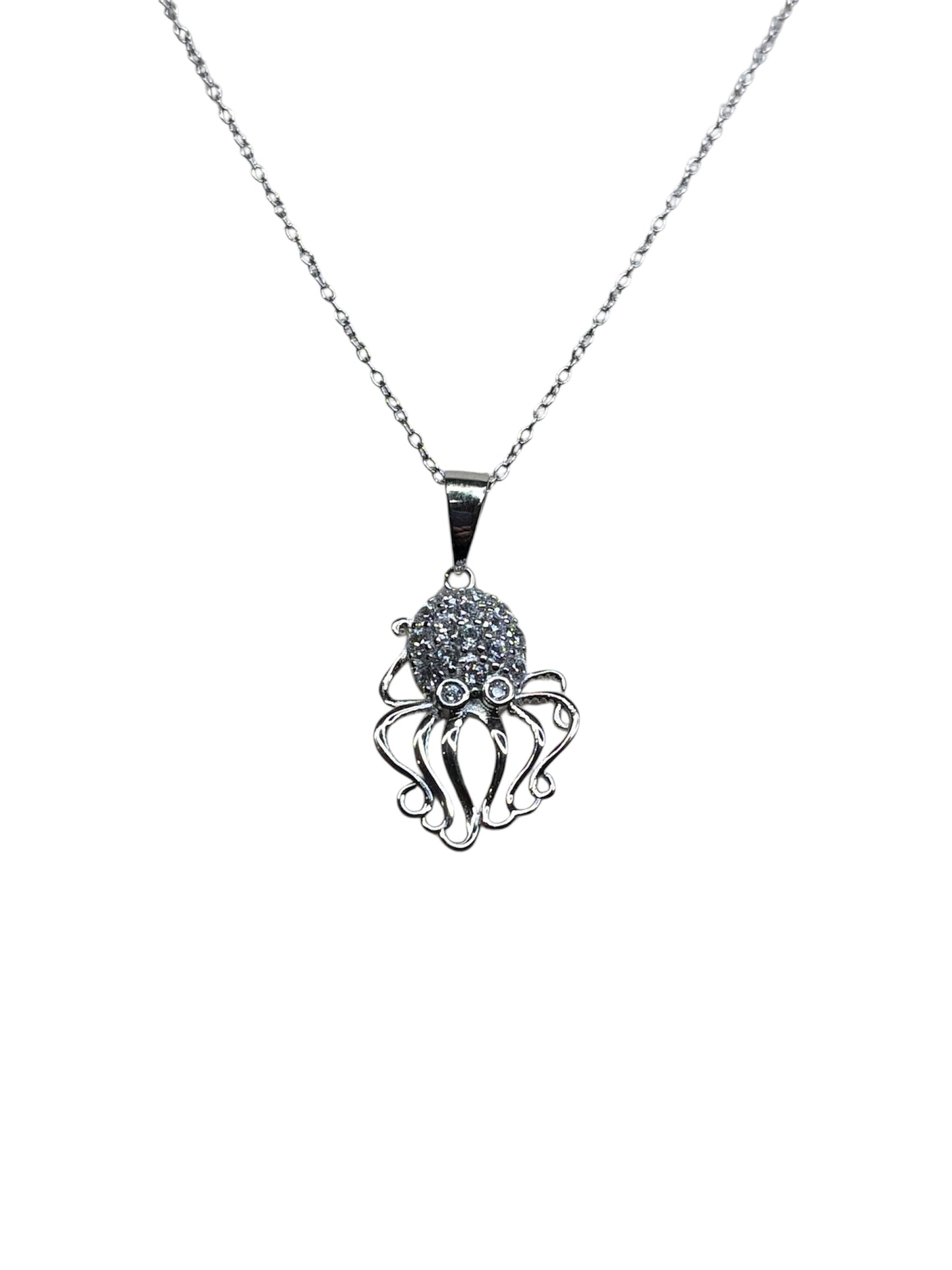 CZ Octopus Necklace