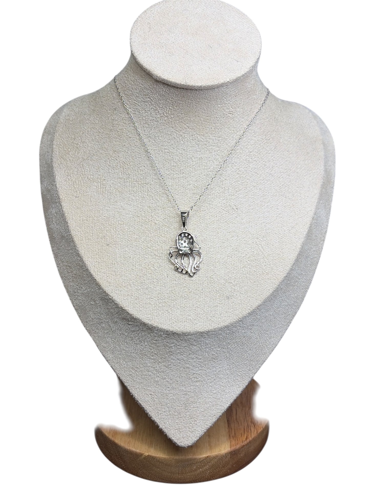 CZ Octopus Necklace